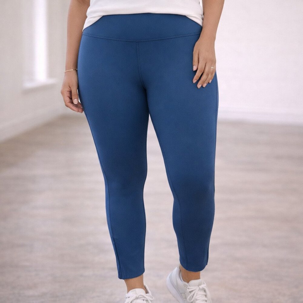 FP Movement High Rise Infinity Leggings Large Blue Moon Yoga Activewear